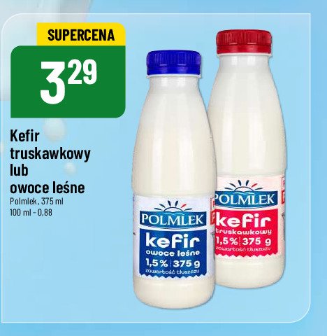 Kefir truskawkowy Polmlek promocja