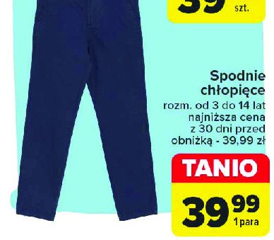 Spodnie chłopięce promocja