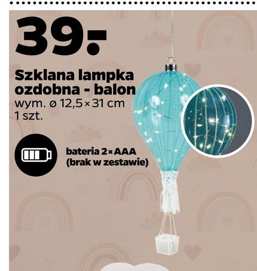 Lampa ozdobna - balon promocja