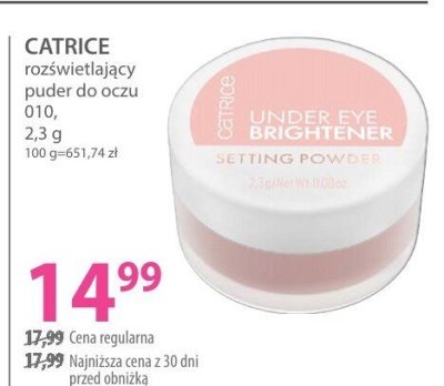 Puder CATRICE rozświetlający 010 promocja w Hebe