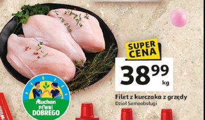Filet z piersi kurczaka z grz臋dy Auchan pewni dobrego promocja