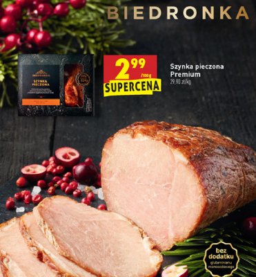 Szynka pieczona premium Biedronka promocja
