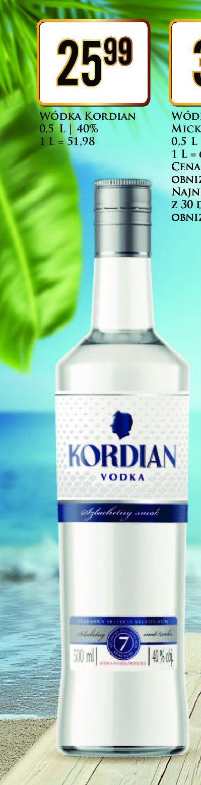 Wódka Kordian vodka promocja w Dino