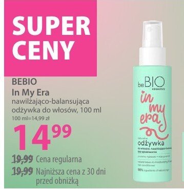 Odżywka do włosów BEBIO In My Era nawilżająco-balansująca promocja w Hebe