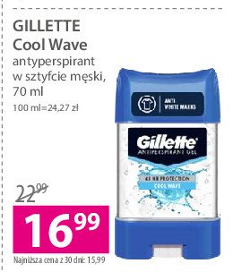 Dezodorant cool wave Gillette endurance promocja