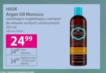 Szampon rewitalizujący Hask argan oil from morocco promocja
