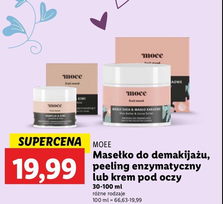 Masełko do demakijażu Moee promocja w Lidl
