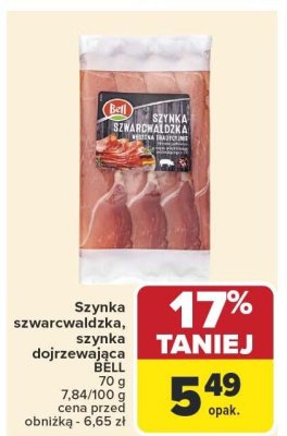 Szynka szwarcwaldzka, szynka dojrzewająca BELL promocja w Carrefour
