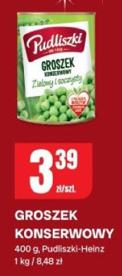Groszek konserwowy Pudliszki-Heinz promocja w Chorten