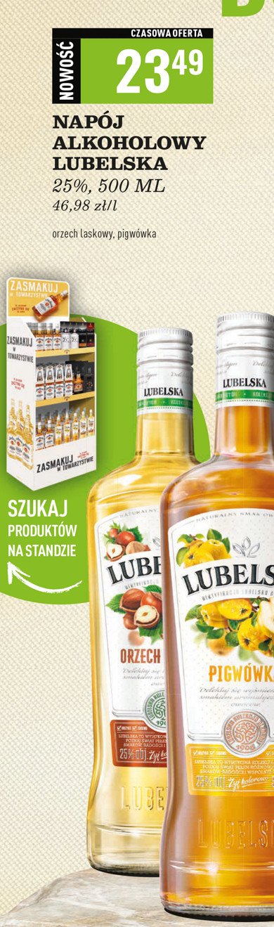 Likier 25 % Lubelska pigwówka promocja