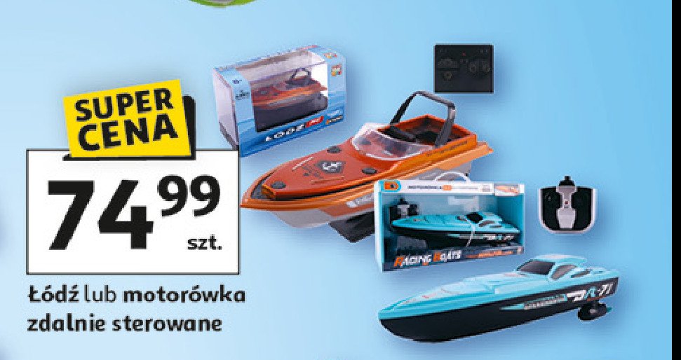 Łódka zdalnie sterowana promocja w Auchan