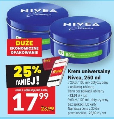 Krem uniwersalny Nivea, 250 ml promocja w Twój Market