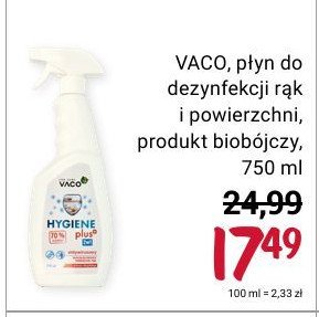Płyn hygiene plus Vaco promocja