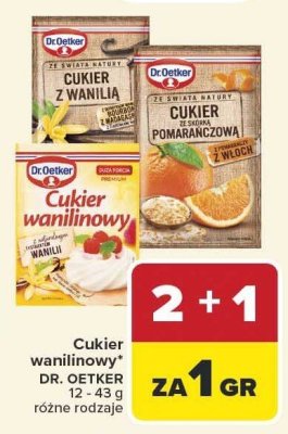 Cukier wanilinowy Dr. Oetker promocja w Carrefour Market