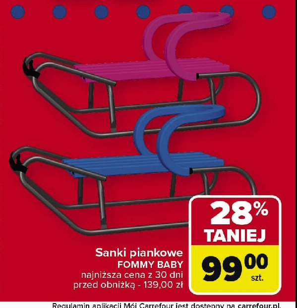 Sanki piankowe fommy baby promocja