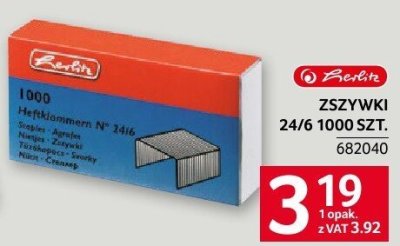 Zszywki 24/6 1000 szt. promocja w Selgros