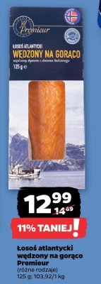 Łosoś atlantycki wędzony na gorąco, różne rodzaje promocja w Netto