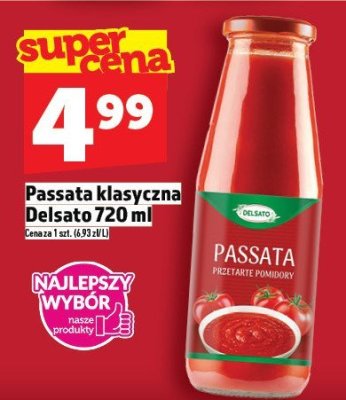 Passata klasyczna Delsato 720 ml promocja w TOPAZ