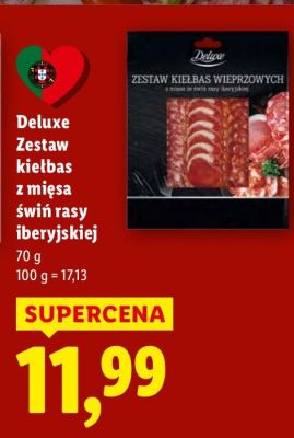 Deluxe Zestaw kiełbas z mięsą świń rasy iberyjskiej promocja w Lidl
