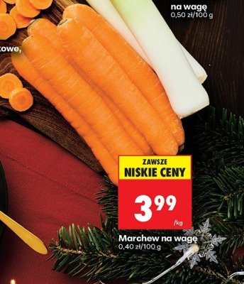 Marchew na wagę promocja w Biedronka