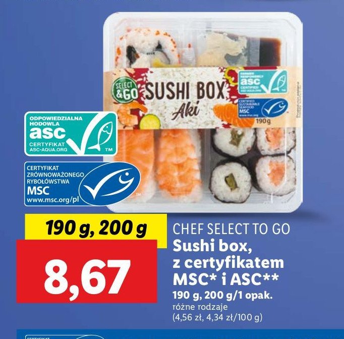 Sushibox aki Select & go promocja