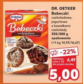 Babeczki czekoladowe Dr. oetker promocja