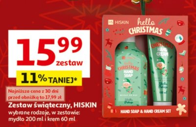 Zestaw świąteczny HISKIN promocja w Auchan