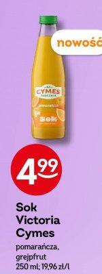 Sok Victoria Cymes pomarańcza, grejpfrut promocja w Żabka