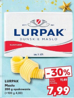 Masło LURPAK promocja w Kaufland