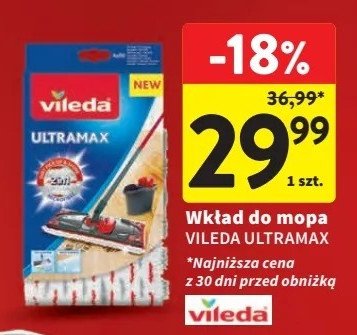 Wkład do mopa na mokro Vileda ultramax promocja w Intermarche