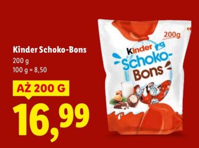 Czekolada Kinder Schoko-Bons promocja w Lidl