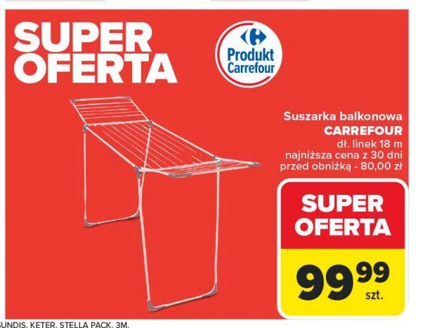 Suszarka balkonowa Carrefour promocja w Carrefour