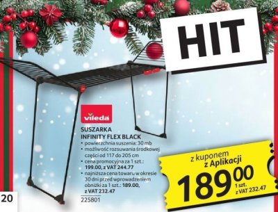 Suszarka Infinity Flex Black promocja w Selgros