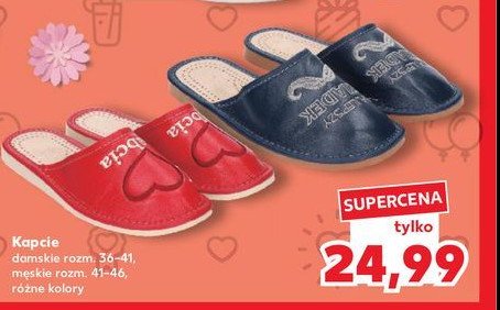 Kapcie męskie 41-46 promocja w Kaufland