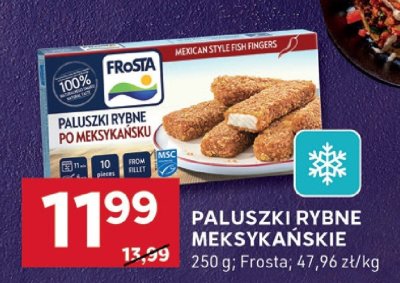 Paluszki rybne meksykańskie Frosta promocja w Stokrotka