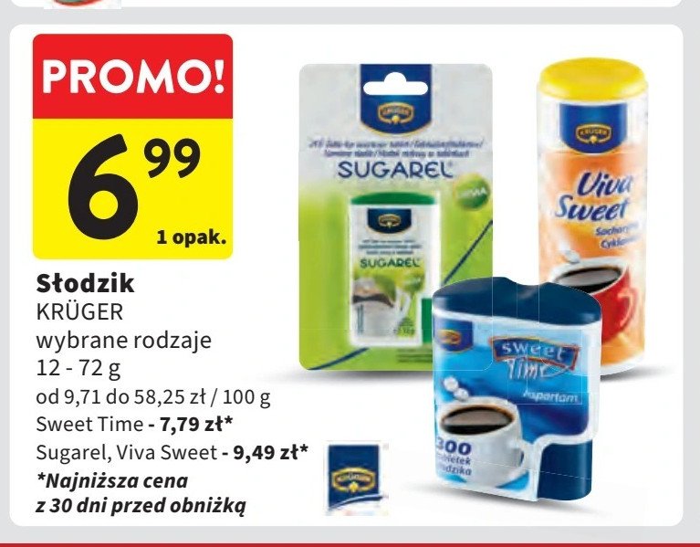 Słodzik viva sweet Kruger promocja w Intermarche