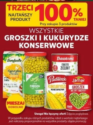 Groszek konserwowy wszystkie rodzaje promocja w Kaufland