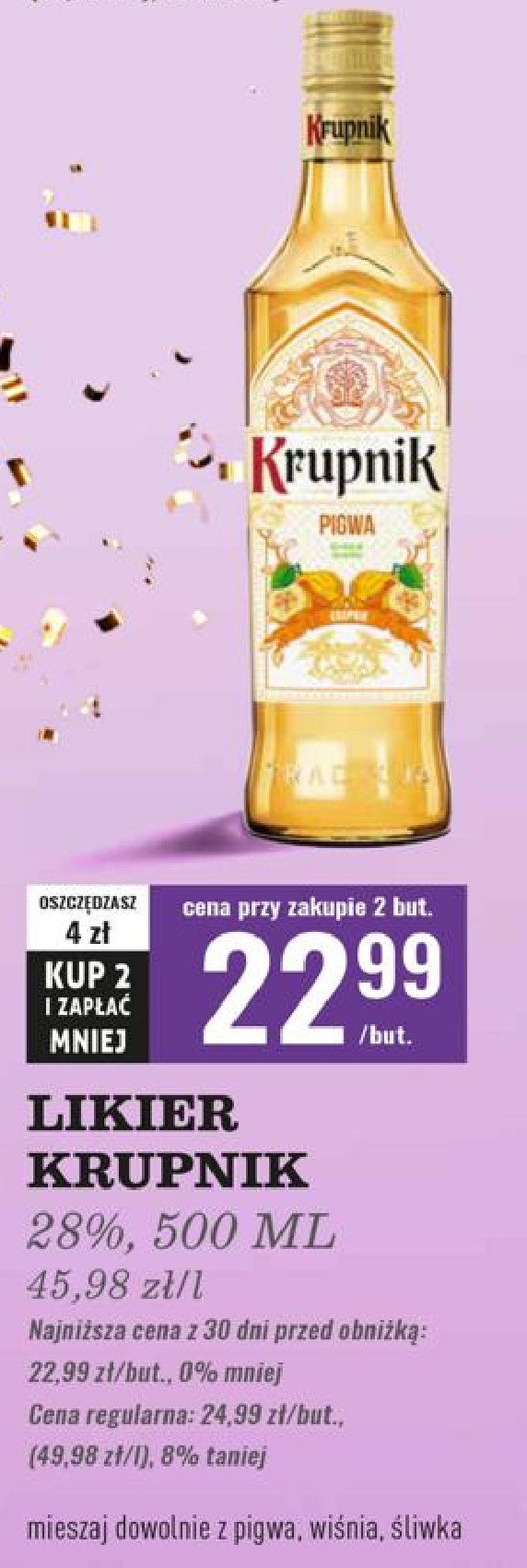 Wódka Krupnik wiśniowy promocja