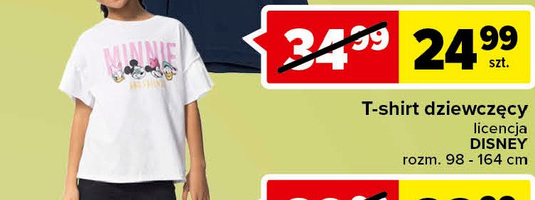 T-shirt dziewczęcy 98-164 cm myszka minne promocje