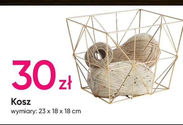 Kosz 23 x 18 x 18 cm promocja