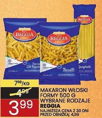 Makaron Penne Ziti Rigate Reggia promocja w Wafelek