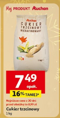 Cukier trzcinowy Auchan promocja w Auchan