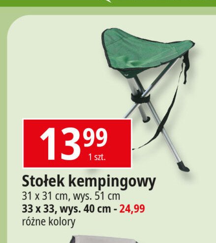Stołek kempingowy składany promocja