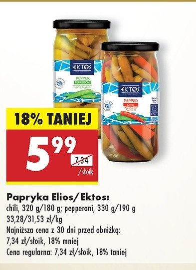 Papryka chilli Ektos promocja