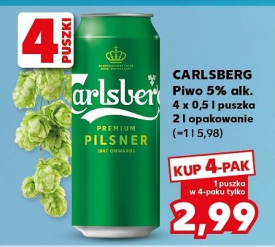 Piwo premium pilsner promocja w Kaufland