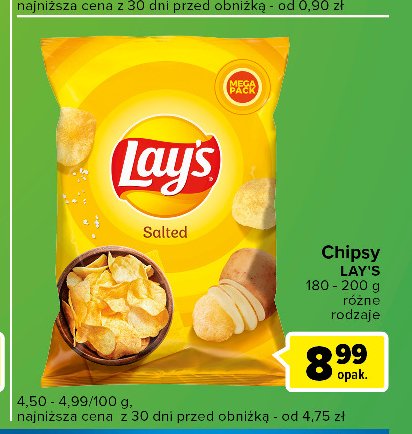 Chipsy solone Lay's promocja