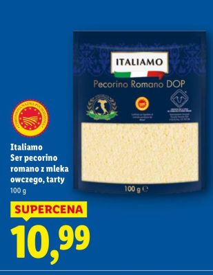Ser pecorino romano z mleka owczego, tarty promocja w Lidl
