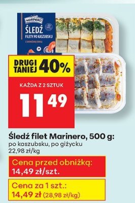 Śledź filet po giżycku promocja w Biedronka