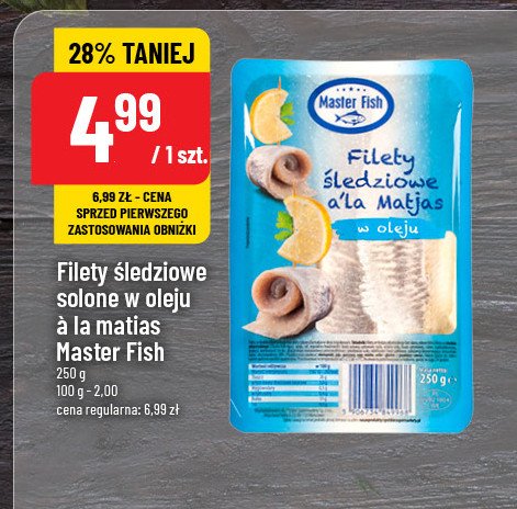 Filety śledziowe a'la matjas w oleju promocja