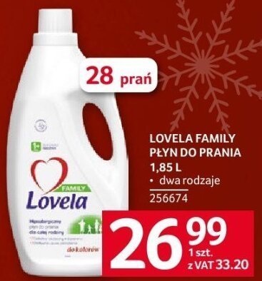 Płyn do prania Lovela Family 1,85 l dwa rodzaje promocja w Selgros